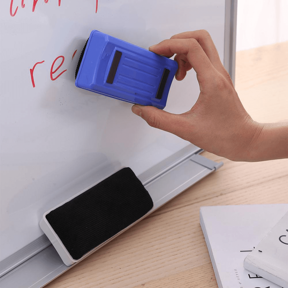 Deli Magnetic Whiteboard Eraser 1T, Easy to Wipe, Comfortable Grip, Perfect for Students and Teachers E7837
