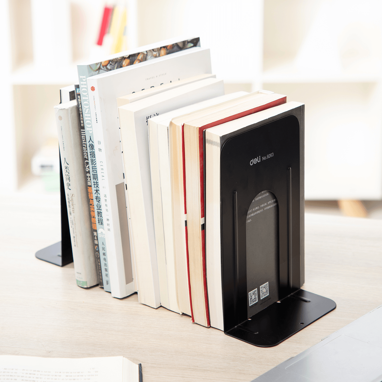Deli Metal Book End 9" E9263 view 2
