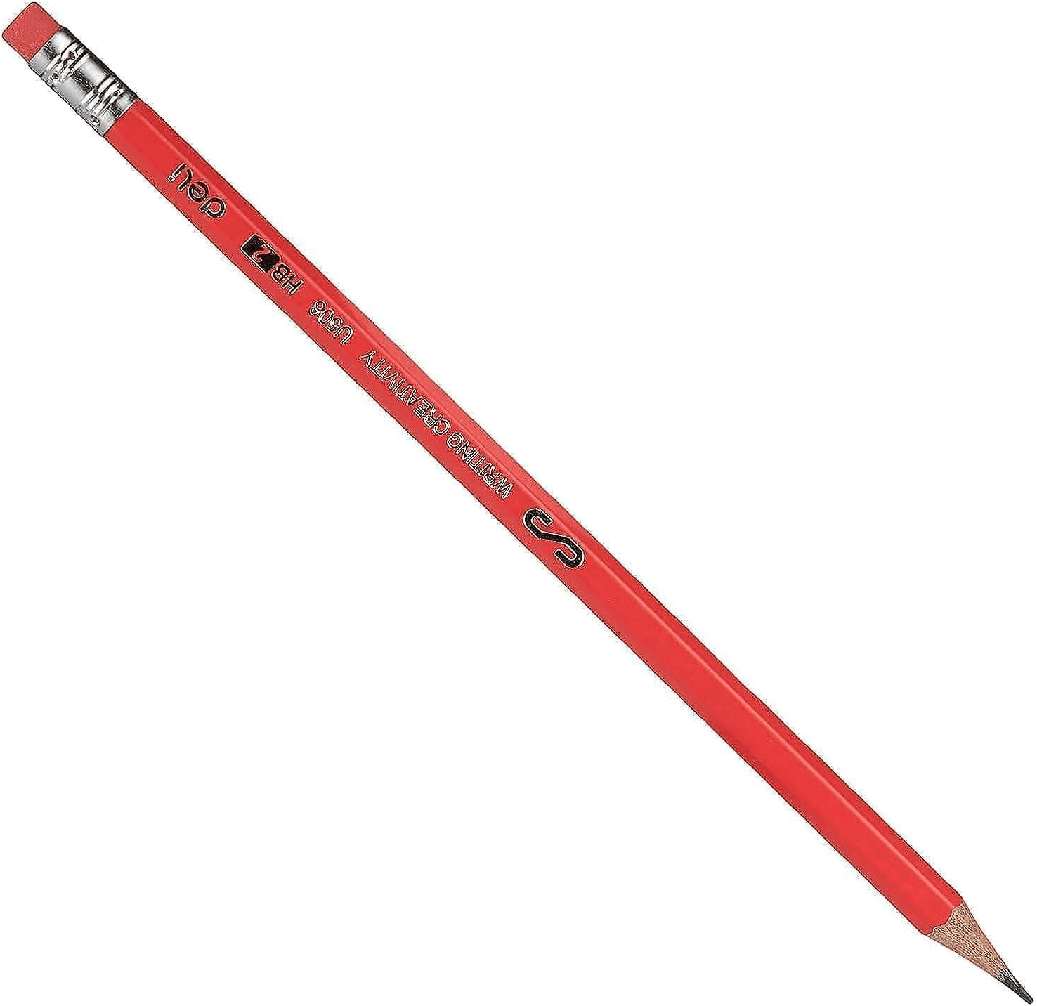 Deli Graphite Hb Pencil With Eraser 50-Pieces Tube EU50806 view 2