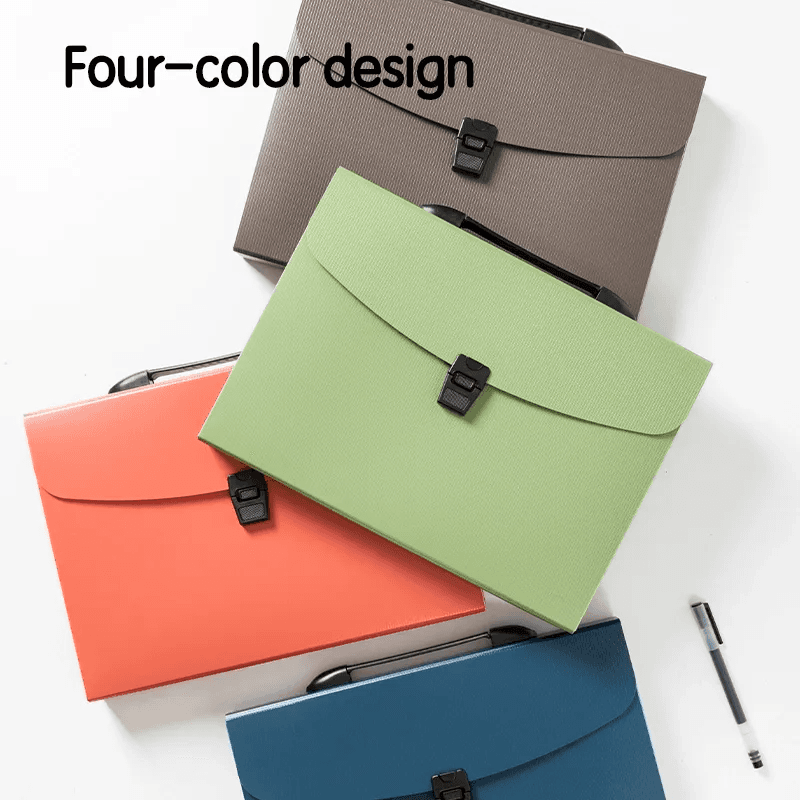 Deli A4 13 Pocket Expanding File Folder, Assorted E5557