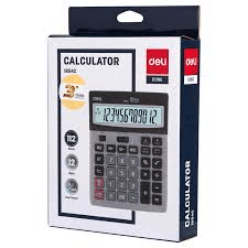 Deli Calculator Desktop  Metal 12 Digit, 112 Digit E1654C
