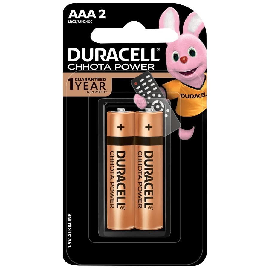 Duracell Chhota Power AAA Battery - 1.5 V Alkaline, 2 pcs